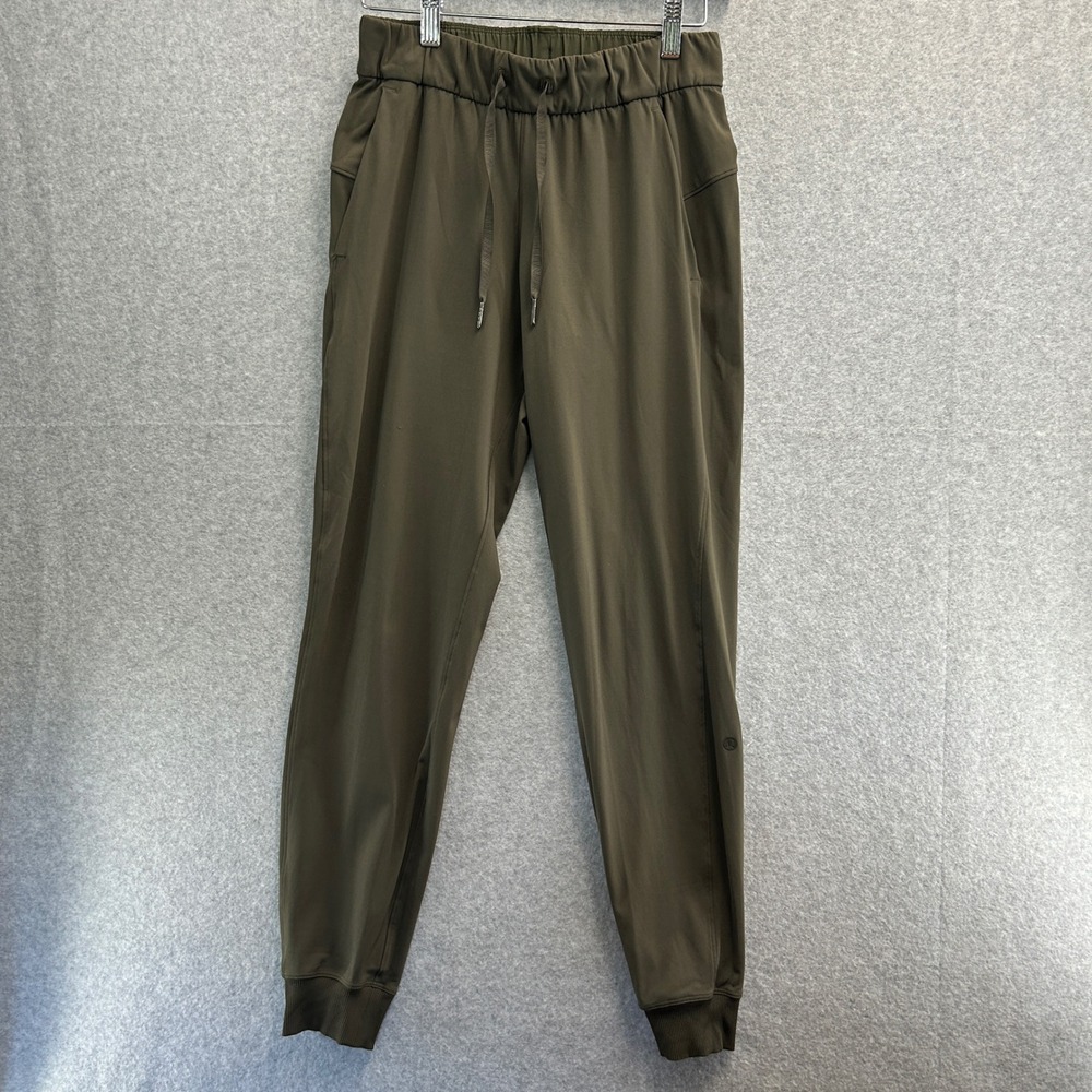 Lululemon Size 2 On The Fly Jogger Pants Dark Olive Green Lightweight Athletic